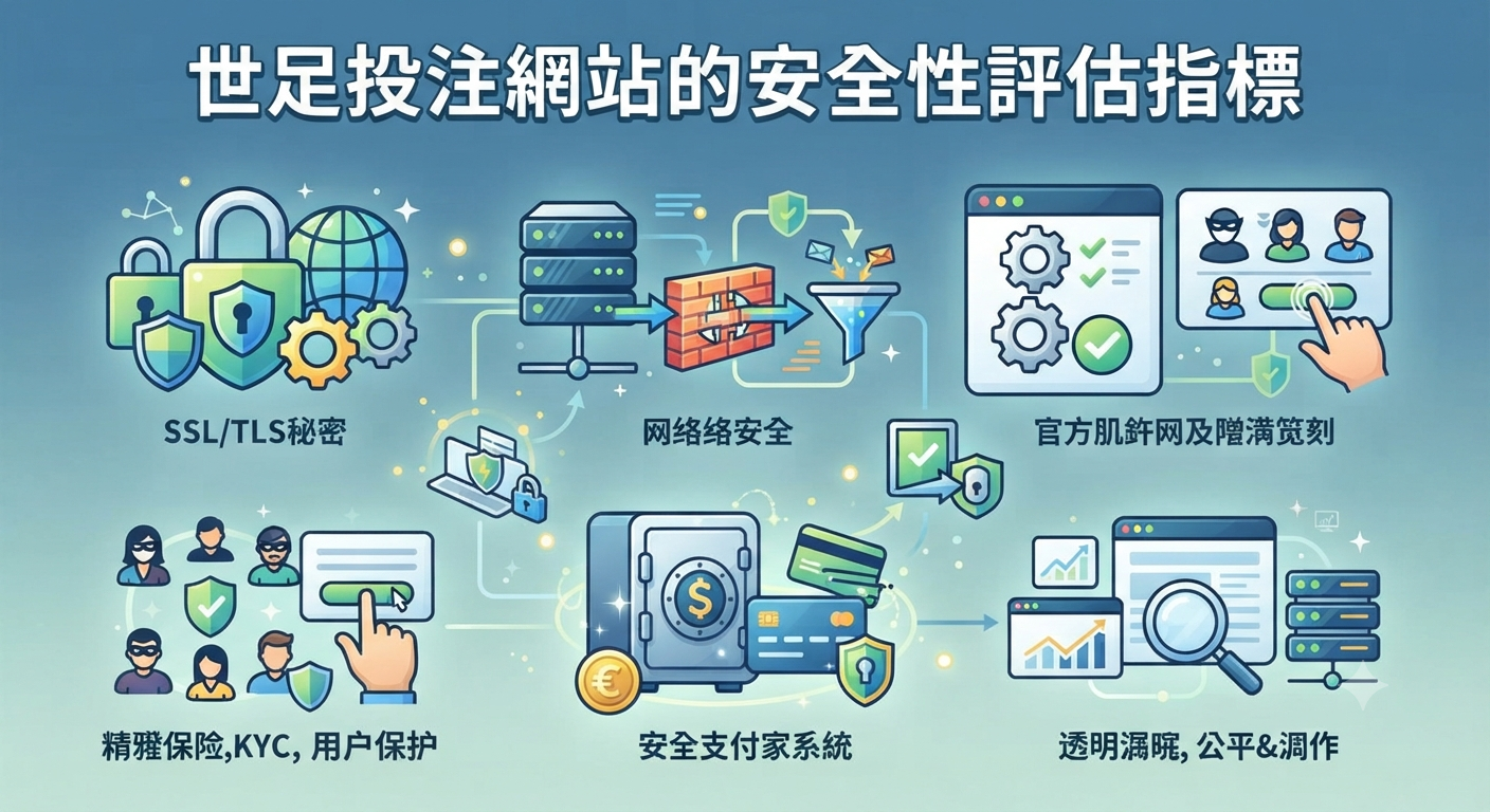 世足投注網站的安全性評估指標
